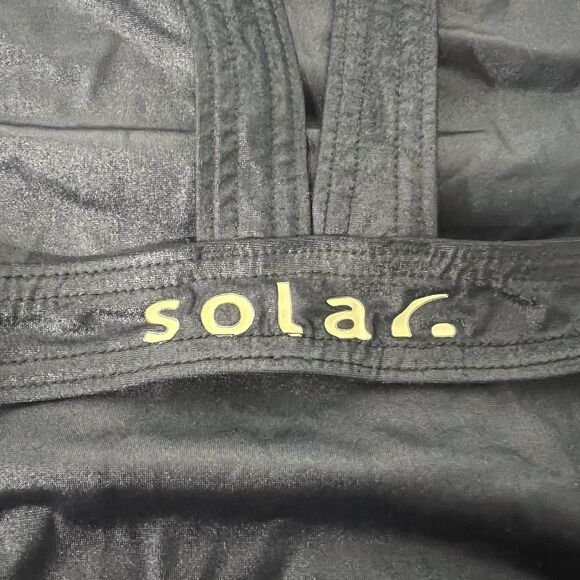 Black Solar Brand One Piece Swimsuit Women’s 5/6 New NWT - Picture 5 of 7